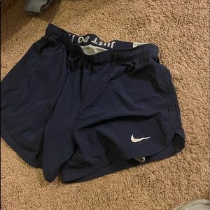 nike dri fit running shorts navy